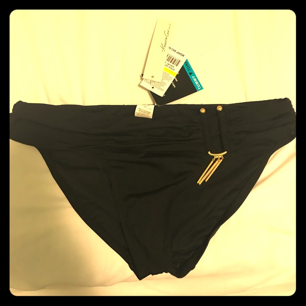 black kenneth cole bikini bottom